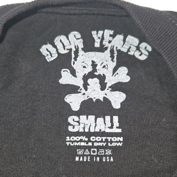 Vintage Dog Years Skate Drift Die Long Sleeved Black Tee Mens Small Graphic USA - Picture 3 of 7